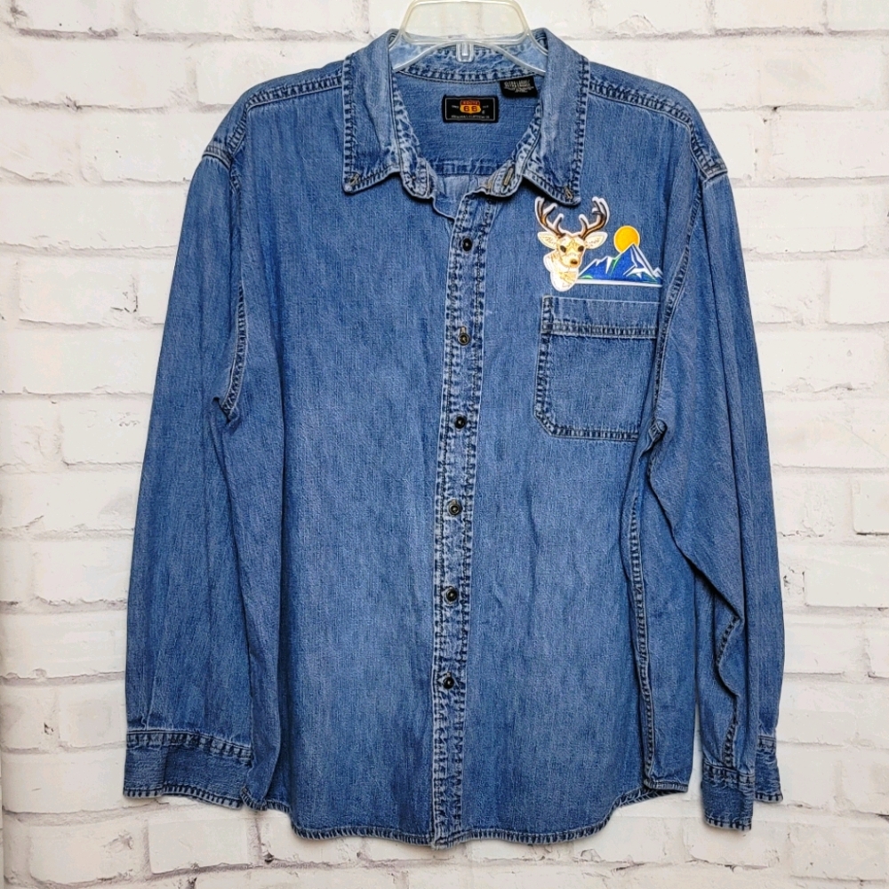 Upcycled Denim Shirt